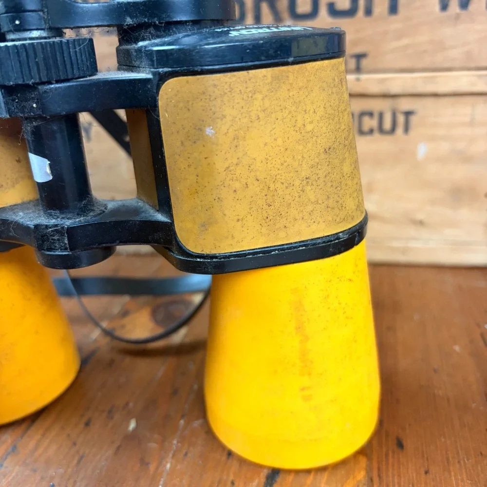 Unitron 7x50‎ Binoculars Fully Coated Optics Yellow Marine Field Glasses Japan